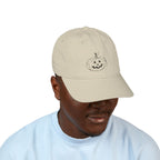 Jack-O-Lantern Pumpkin Embroidered Organic Baseball Cap