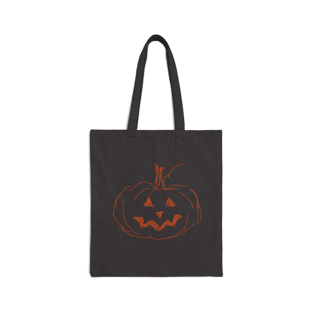 Jack-O’-Lantern Pumpkin Canvas Tote Bag