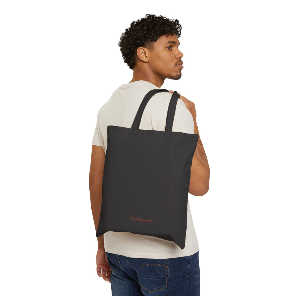 Pumpkin Lip & Velvet Boots Cotton Canvas Tote Bag