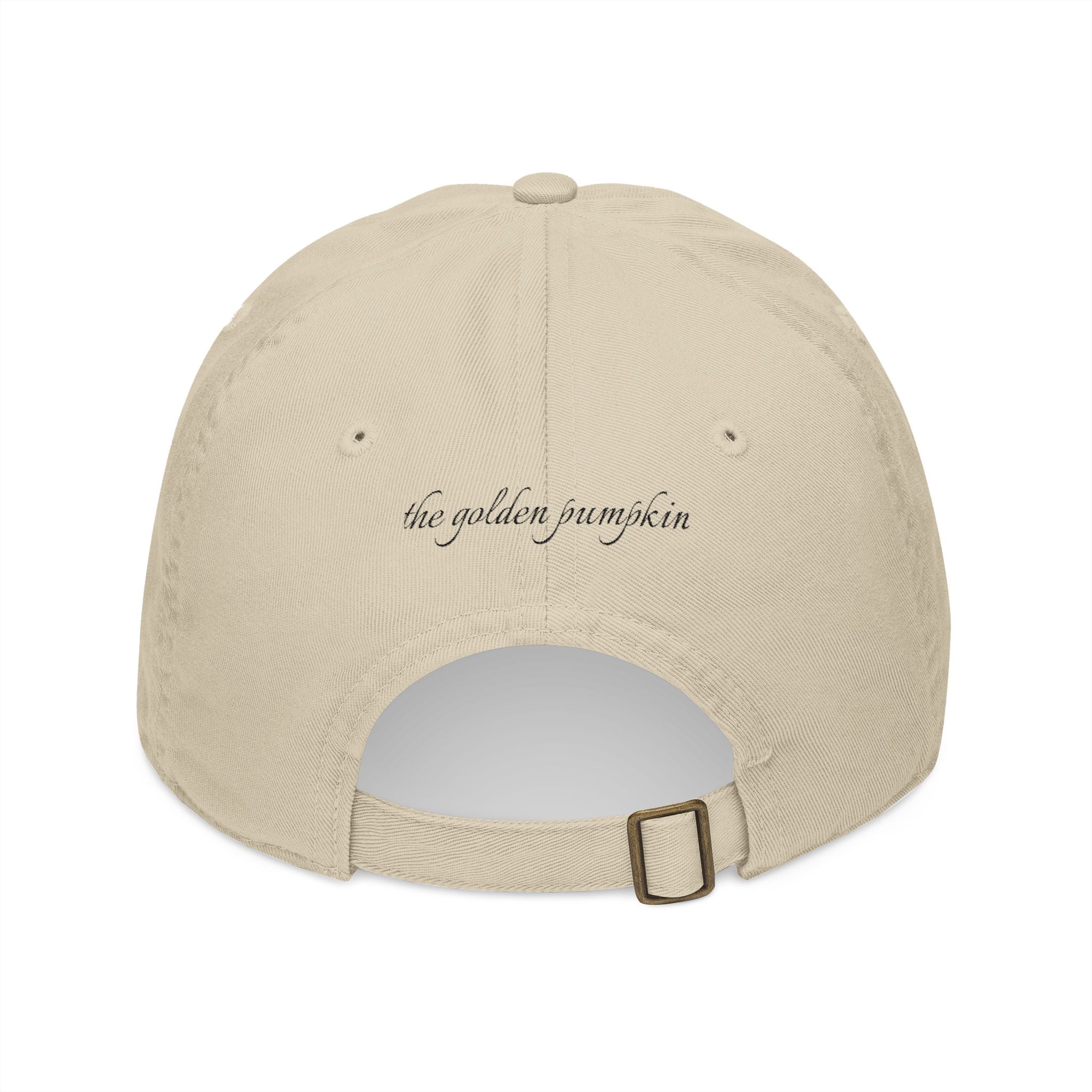 Jack-O-Lantern Pumpkin Embroidered Organic Baseball Cap
