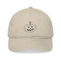 Jack-O-Lantern Pumpkin Embroidered Organic Baseball Cap