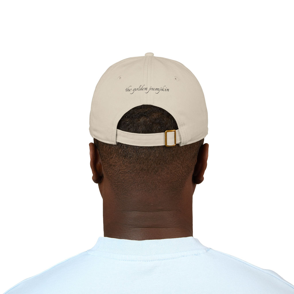 Jack-O-Lantern Pumpkin Embroidered Organic Baseball Cap